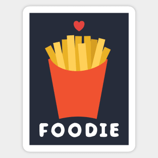 Whimsical and cute foodie fries Sticker